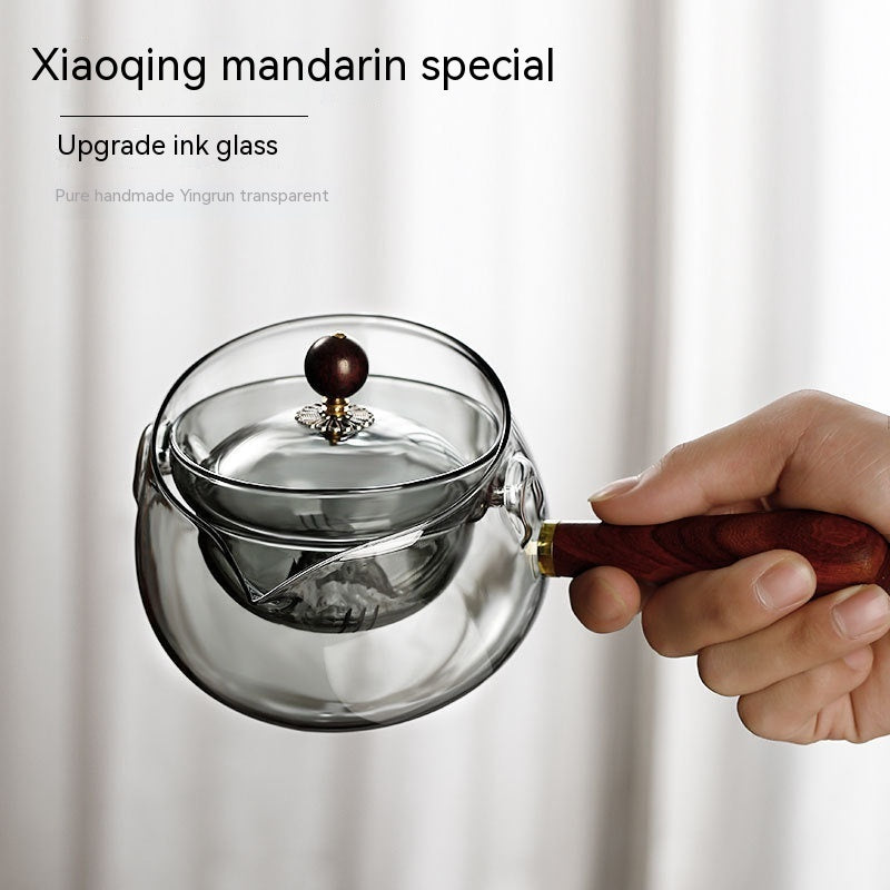 Rotary Glass Teapot med infusor. | Luvikno