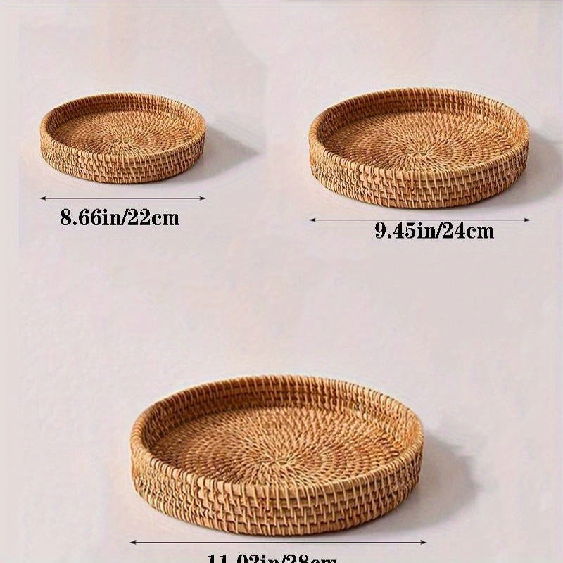 RattanCharm - Elegant Håndlaget Rattan Serveringsbolle Luvikno