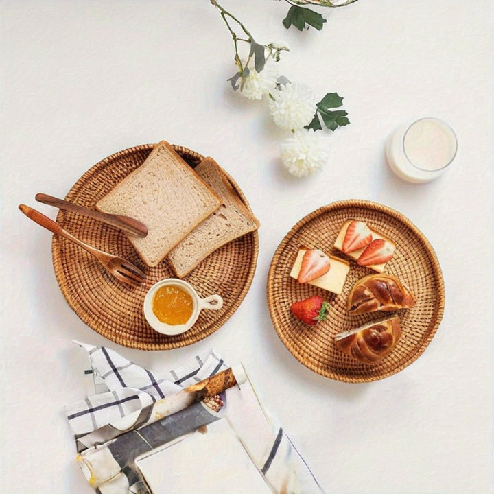 RattanCharm - Elegant Håndlaget Rattan Serveringsbolle Luvikno