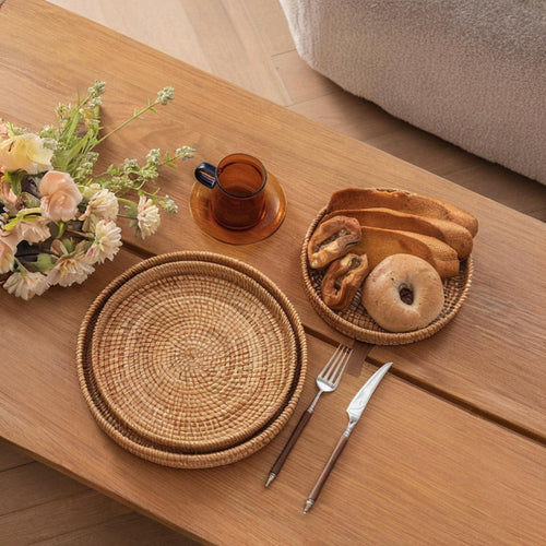 RattanCharm - Elegant Håndlaget Rattan Serveringsbolle Luvikno