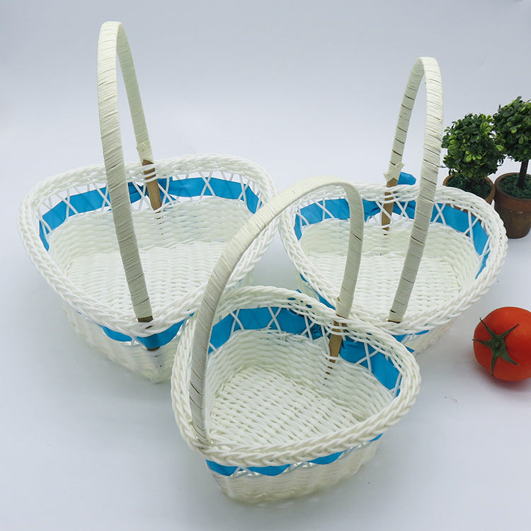 Dame Hjerteform Dekorasjonskurv Luvikno