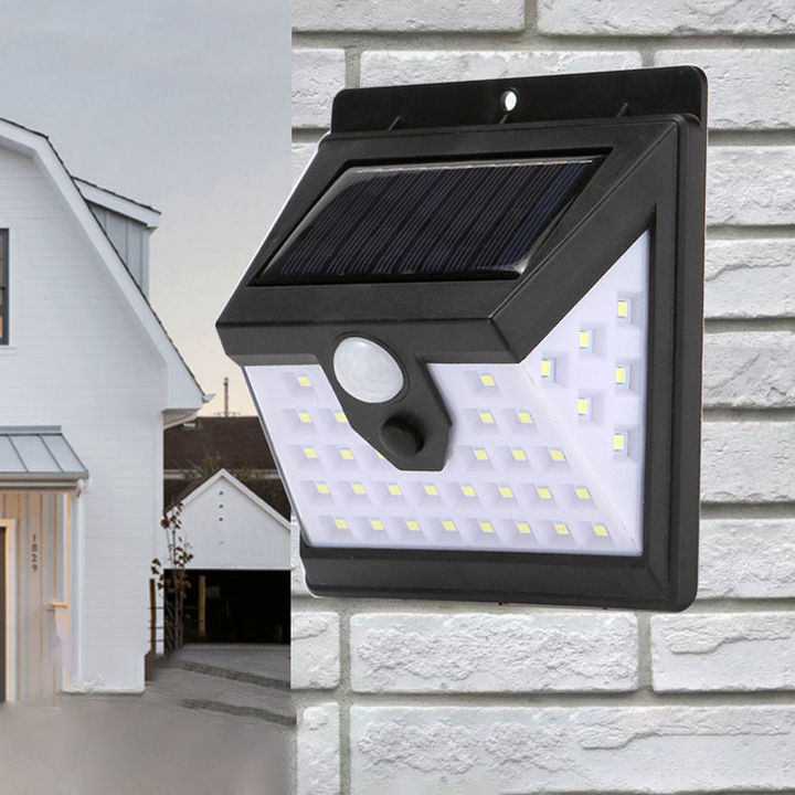Moderne Enkelhet Solvannavstøtende Bevegelsessensor ABS Rektangulær LED Vegglampe For Utendørs Patio | Luvikno