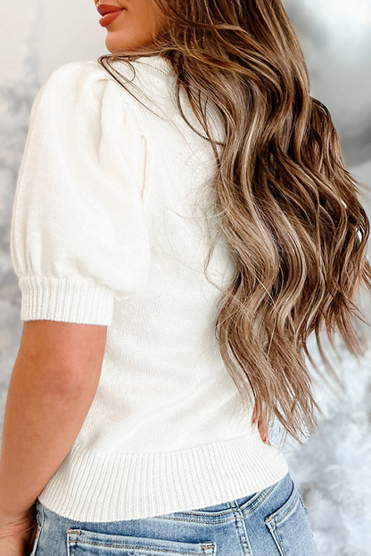 Luvik | Rento joulukuusi paljetti palapeli puolipitkä korkea kauluspaita