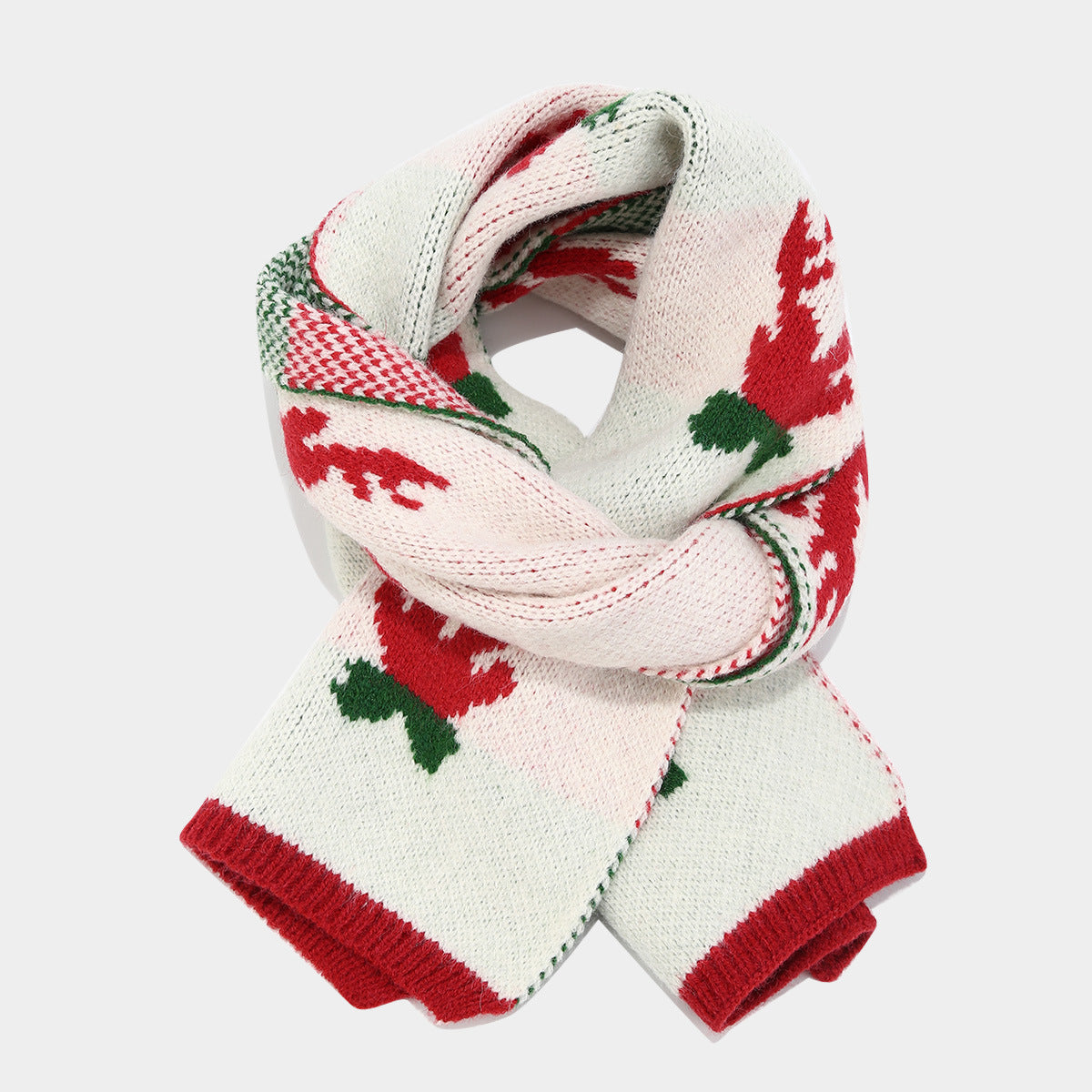 Luvik | Joulupukin poron sarvi huivi hattu hanskat kolmiosainen setti (3 väriä)