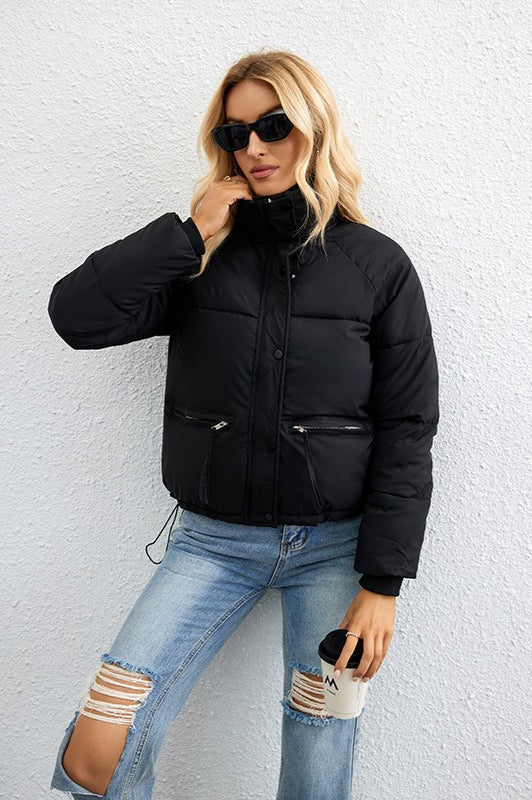 Luvik | Ståkrage Løs Puffer-jakke
