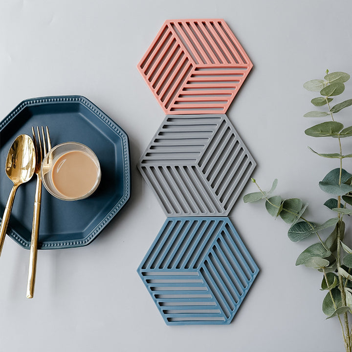 Unisex Silikon Coaster med geometrisk design Luvikno