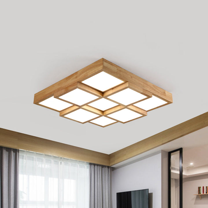 Luvikno | RusticGlow Pendellampe - Flere lamper laget av naturlig tre