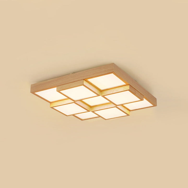 Luvikno | RusticGlow Pendellampe - Flere lamper laget av naturlig tre