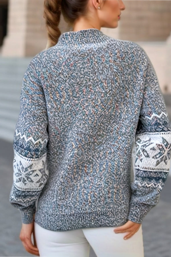 Luvik | Tyylikäs joulutakkipaita, jossa on lumihiutaleita