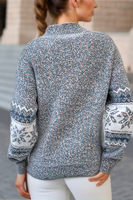 Luvik | Tyylikäs joulutakkipaita, jossa on lumihiutaleita