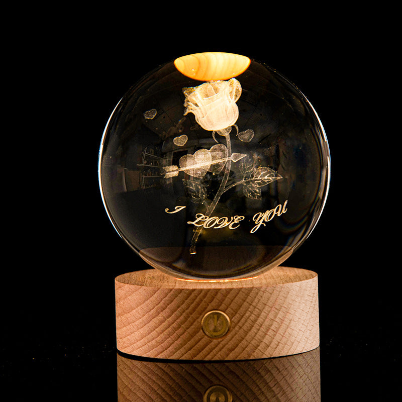 Galaxy Crystal Ball Lamp | Luvikno