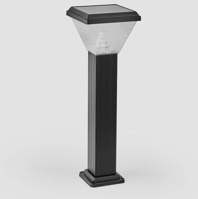 Moderne Minimalistisk Firkantet Sylinder Solvannett ABS PC LED Utendørs Lys For Hage | Luvikno