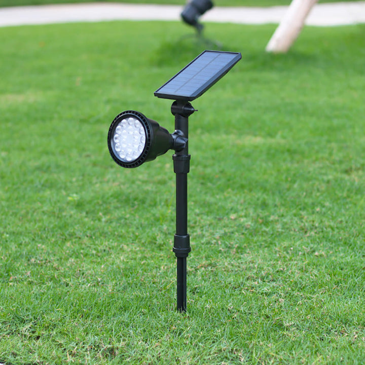Moderne industriell ABS solvanntett LED spotlight hageinnsettingslys for utendørs patio | Luvikno