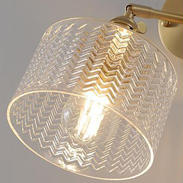 Luvikno | Nordisk Minimalistisk Kreativ Messing Sylinder 1-Lys Vegglampe