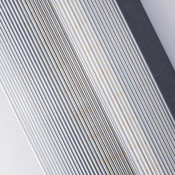 Moderne Minimalistisk Vanntett Rektangulær Rustfritt Stål Akryl LED Vegglygte Lampe For Utendørs Patio | Luvikno