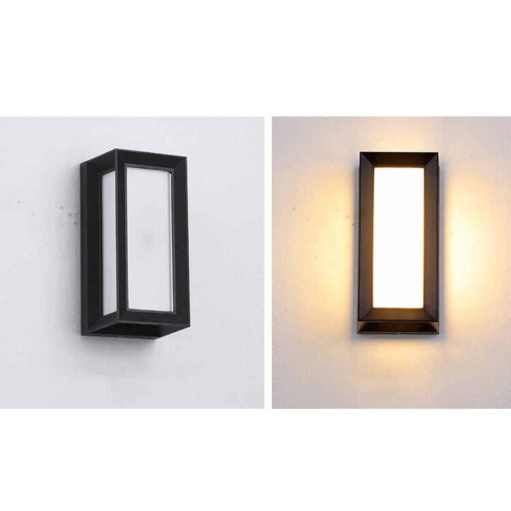 Moderne Kreativ Geometri Aluminium Utendørs Vanntett LED Vegglykt Lampe | Luvikno