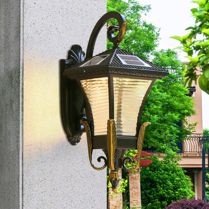 Europeisk stil Retro Aluminium Vanntett Utendørs 1-Lys Vegg Sconce Lampe | Luvikno