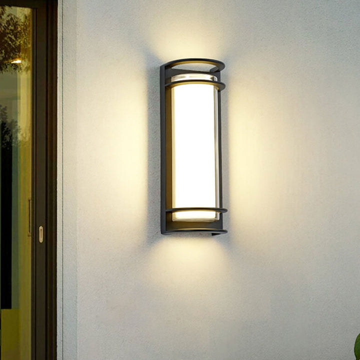 Modern utendørs søyle vanntett LED hagevegglampe | Luvikno