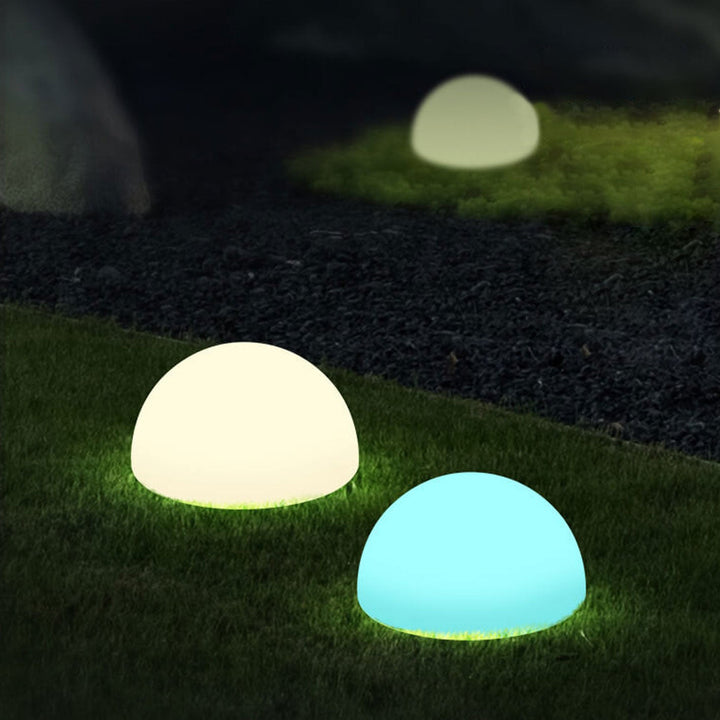 Solar vanntett PE sfærisk LED utendørs dekorativ plenlampe | Luvikno