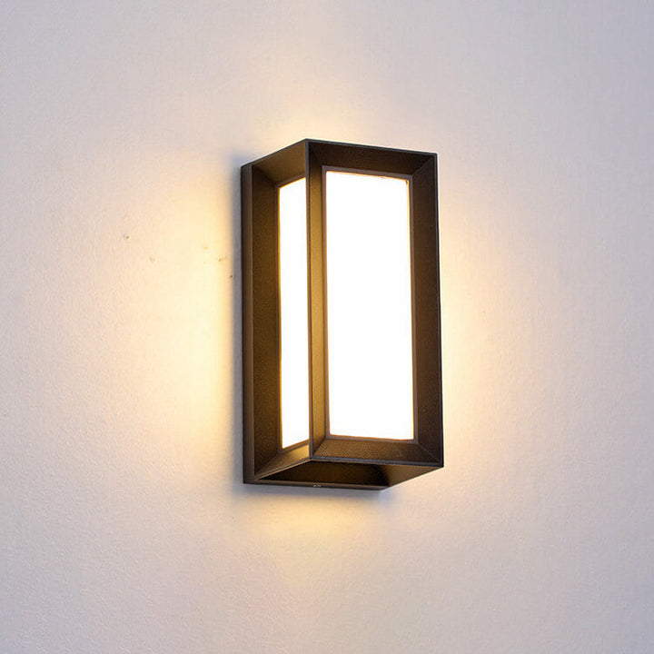 Moderne Kreativ Geometri Aluminium Utendørs Vanntett LED Vegglykt Lampe | Luvikno