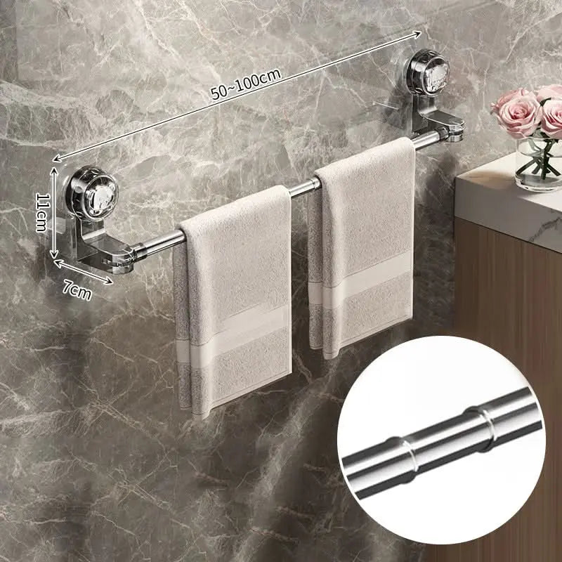Luvikno | FlexiGrip Håndkleholder — Frigjør din romlige frihet med stilfull organisering uten å bore hull!