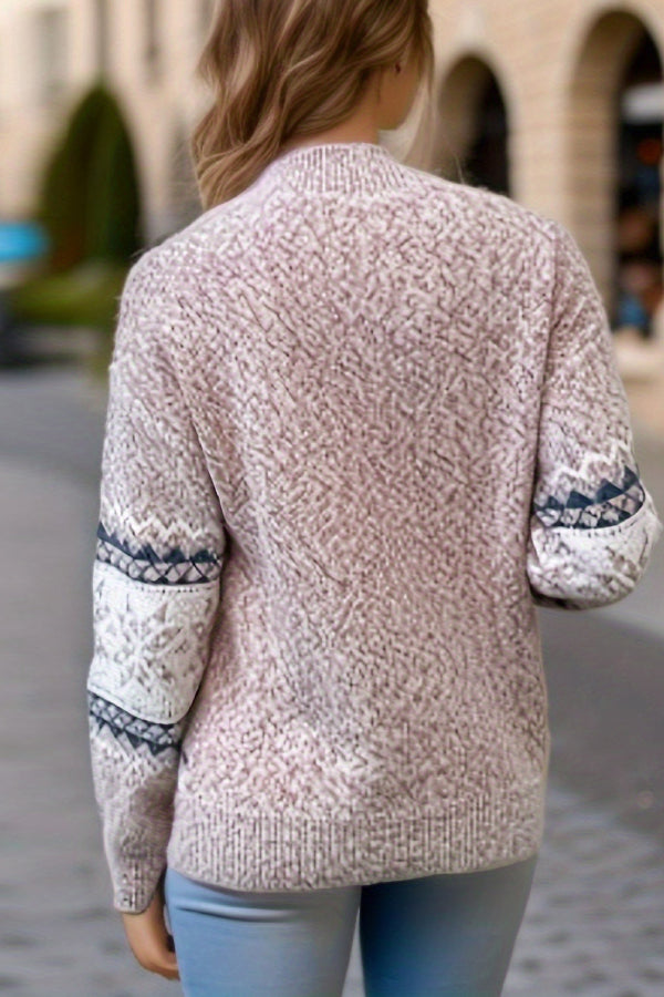 Luvik | Tyylikäs joulutakkipaita, jossa on lumihiutaleita