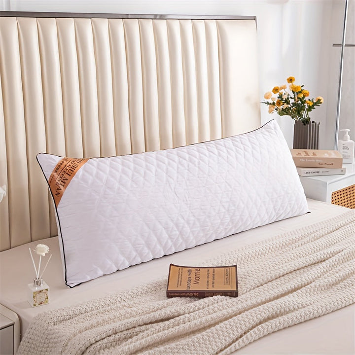 LuxurySoft - Ekstra Lang Hypoallergenisk Pute for Rygg- og Side-sovende, Myk og Pustende, Maskinvaskbar | Luvikno