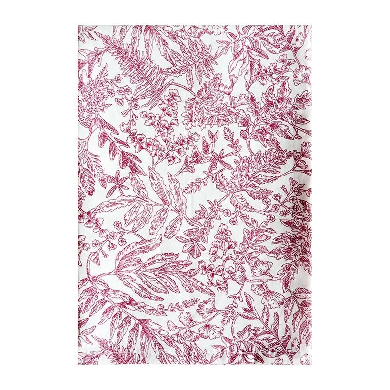 18" Bomullsblomst Trykk Bordbrikke Kjøkkenbord Middags Serviett | Luvikno