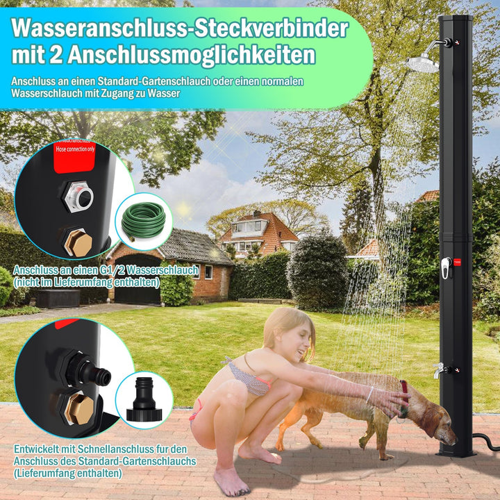 Solardusj 35L hagedusj inkl. beskyttelsesdeksel | Luvikno