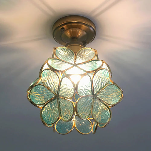 Luvikno | FloralGlow Retro Taklampe - Retro Tiffany Taklampe for et Fortryllende Interiør