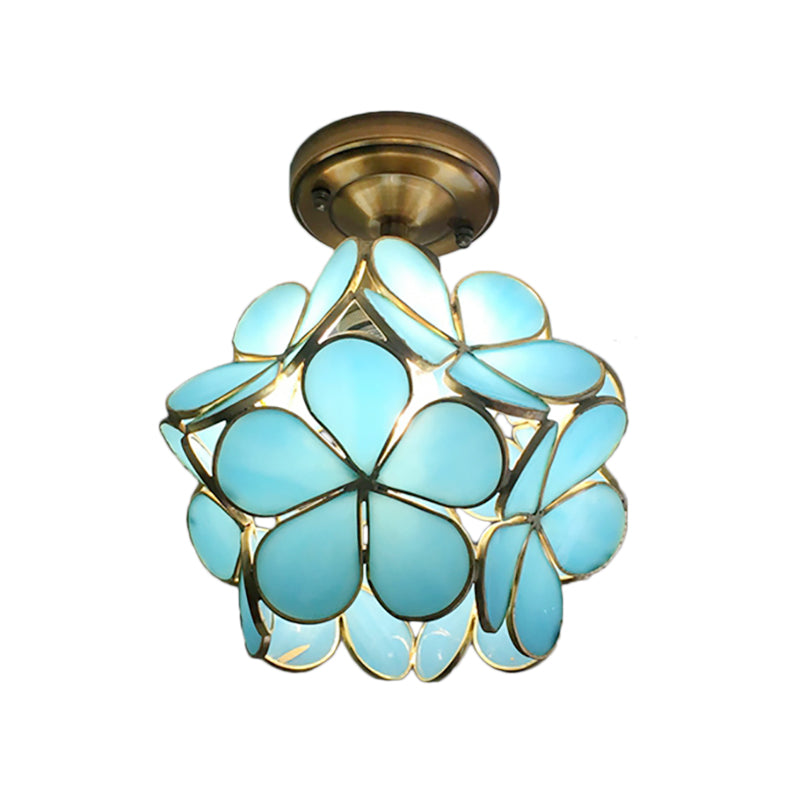 Luvikno | FloralGlow Retro Taklampe - Retro Tiffany Taklampe for et Fortryllende Interiør