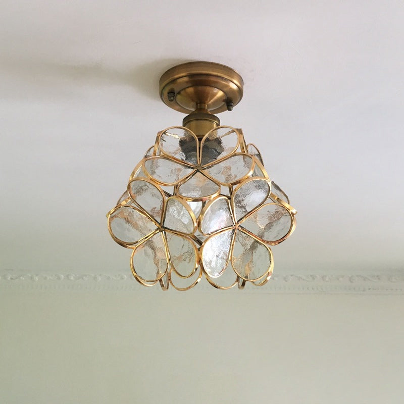 Retro stil PVC taklampe – Blomstermønster for et unikt utseende | Luvikno