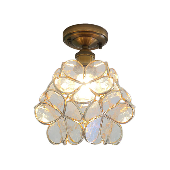 Luvikno | PetalLume – Retro Glass Taklampe med Blomster
