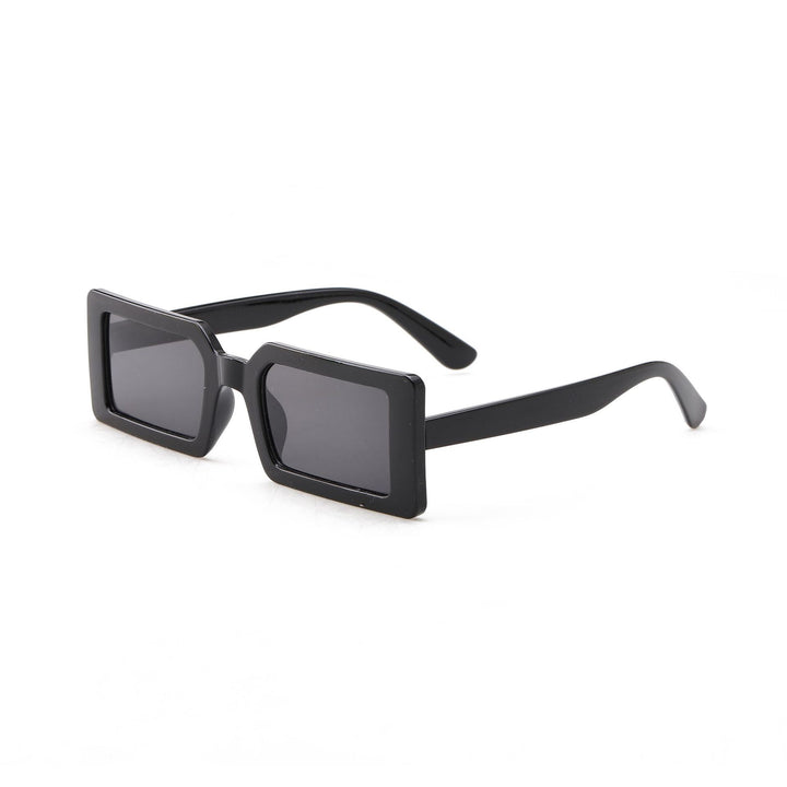 Dame kvadratisk solbrille med moderne gjennomsiktig ramme Luvikno