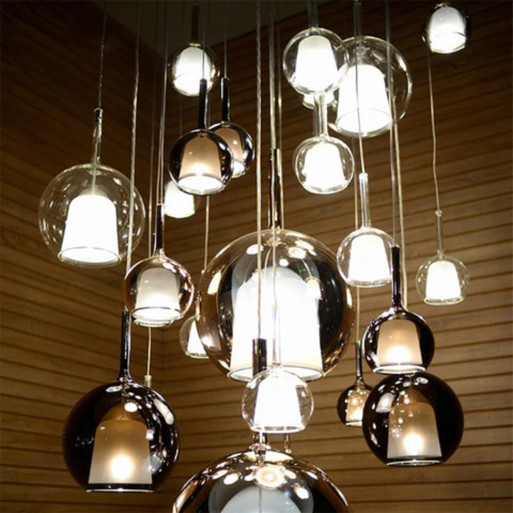 CelestialGlow Light - Moderne Glass Pendellampe | Luvikno