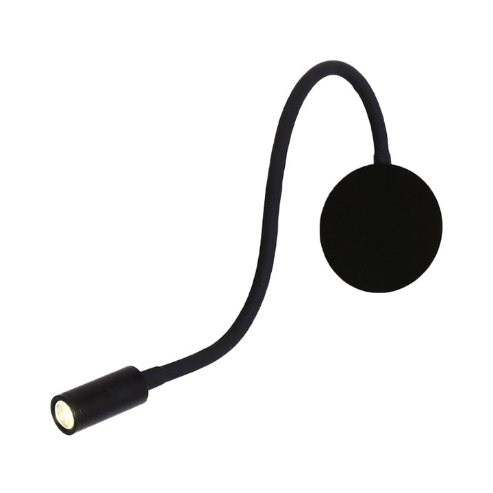 Justerbar sylinder lesing vegglampe moderne silikon og metall LED svart/hvit sconce lampe | Luvikno
