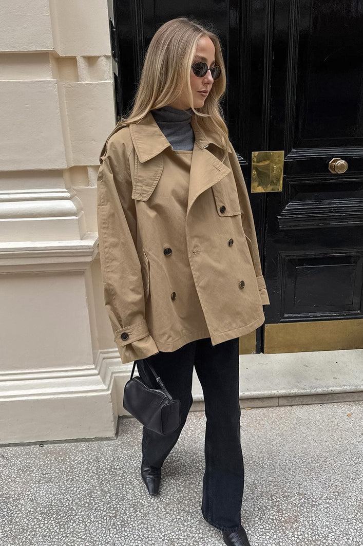 Luvik | Khaki Trench Krage Jakke