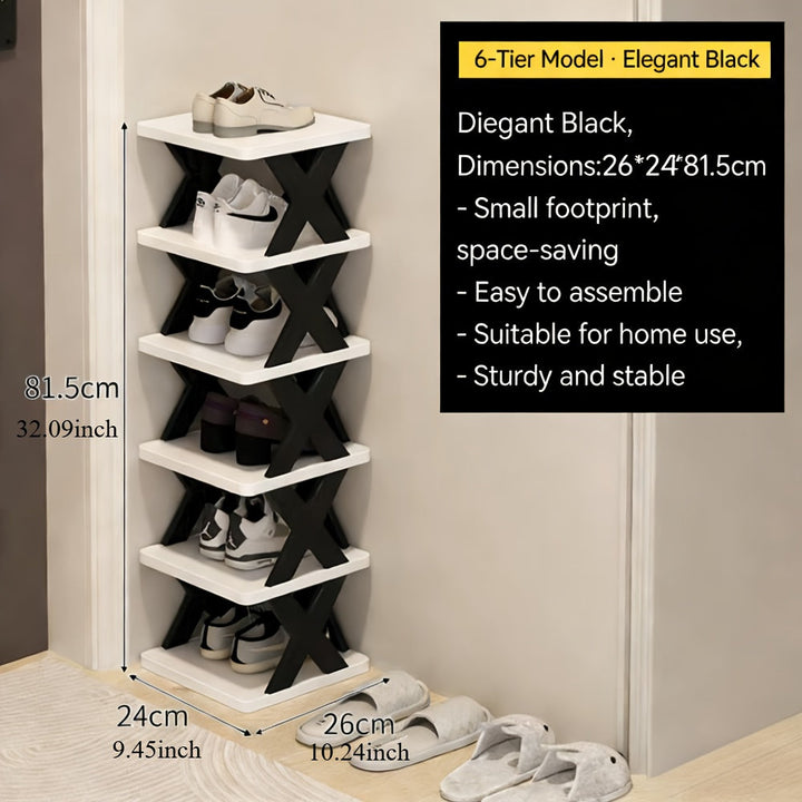 Narrow Shoe Rack Tower | Luvikno