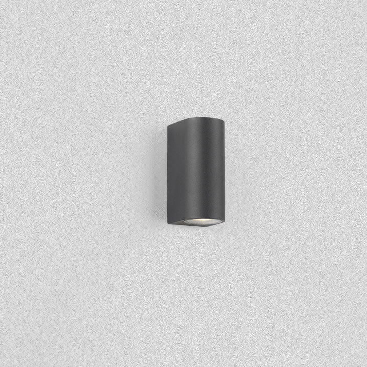 Moderne Enkle Utendørs Vannavstøtende Aluminium Glassylinder 2-Lykt Vegglampe | Luvikno