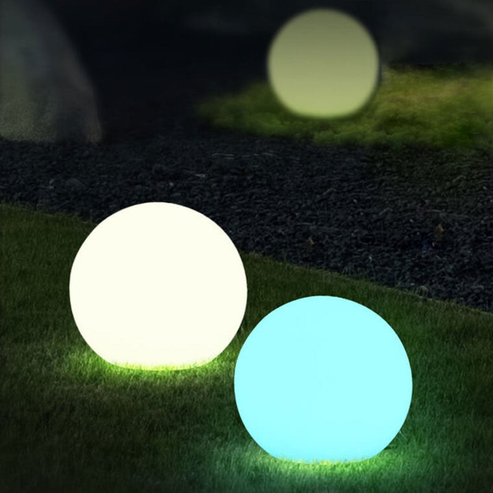 Solar vanntett PE sfærisk LED utendørs dekorativ plenlampe | Luvikno