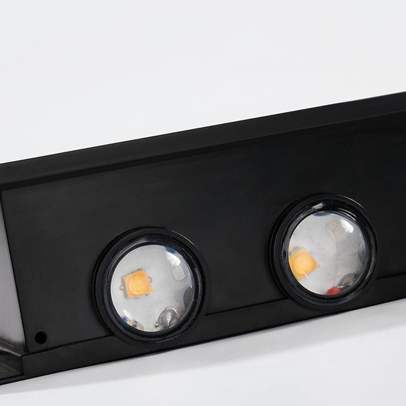 Luvikno | Lumiora Moderne Solar-LED Vegglampe for Utebruk | Rektangulært Design | IP56 Vanntett | Ulike Størrelser og Lys Intensiteter