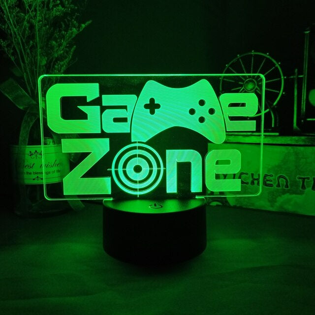 Gamer 3D LED-lamper | Luvikno