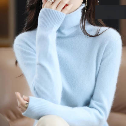 Luvik | Kasmirneule Naiset Pehmeä korkea kaulusneule, Lämmin & Luksusdesign