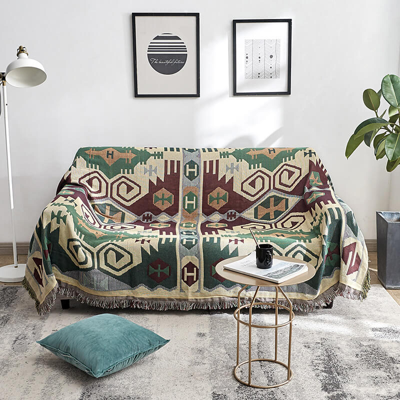 Bohemske strikkede kaster for sofasmykke | Luvikno