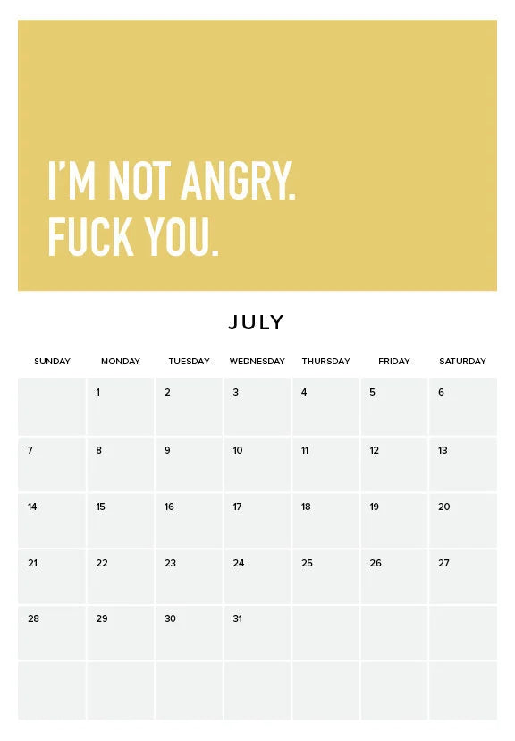 Adulting Is Hard 2024 Veggkalender | Luvikno