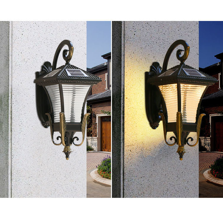 Europeisk stil Retro Aluminium Vanntett Utendørs 1-Lys Vegg Sconce Lampe | Luvikno