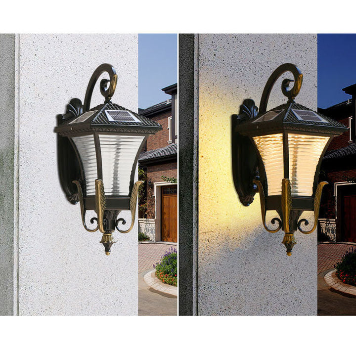Europeisk stil Retro Aluminium Vanntett Utendørs 1-Lys Vegg Sconce Lampe | Luvikno