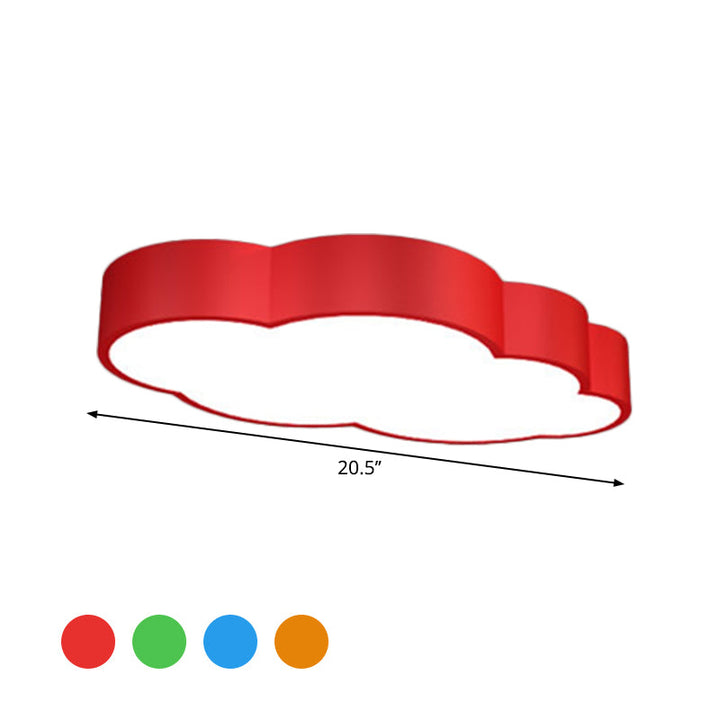 LED Sky Cloud Taklampe for Barnerom – Lekent Design i Rød/Gul/Luviknoa | Luvikno