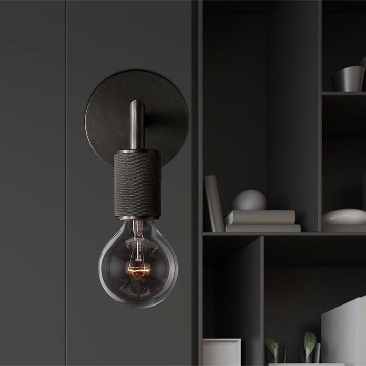 Vegglampe Messing Metall Dobbel Lyspære Vegglampe Luvikno