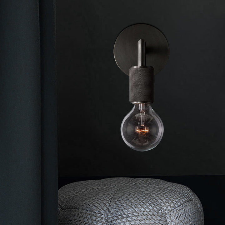 Vegglampe Messing Metall Dobbel Lyspære Vegglampe Luvikno
